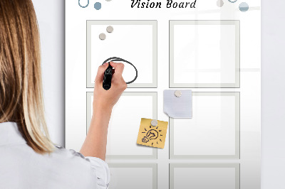 Tablă magnetică de scris Tablă de viziune pentru idei creative