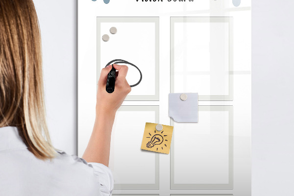 Tablă magnetică de scris Tablă de viziune pentru idei creative