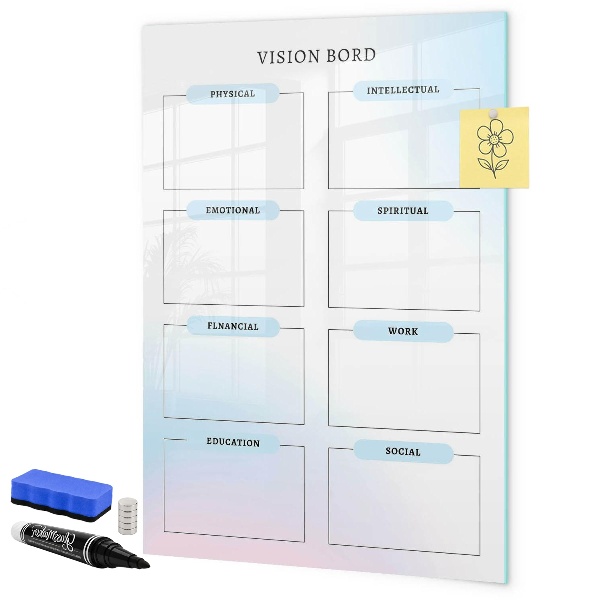 Tablă magnetică de scris Tablă de viziune pentru obiective personale
