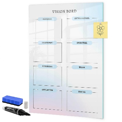 Tablă magnetică de scris Tablă de viziune pentru obiective personale