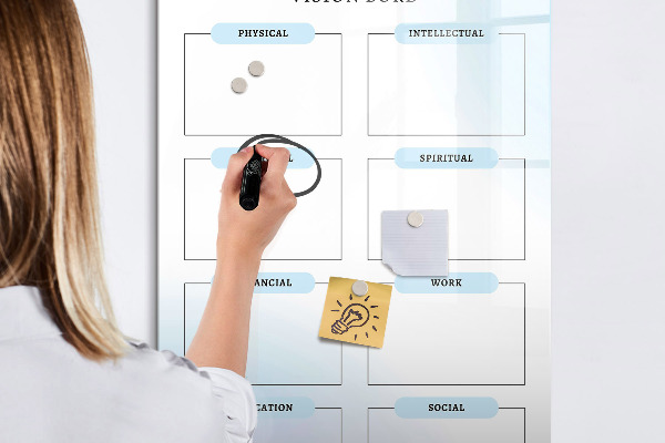 Tablă magnetică de scris Tablă de viziune pentru obiective personale