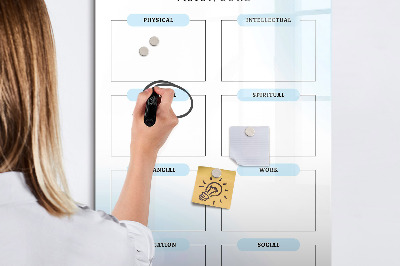 Tablă magnetică de scris Tablă de viziune pentru obiective personale