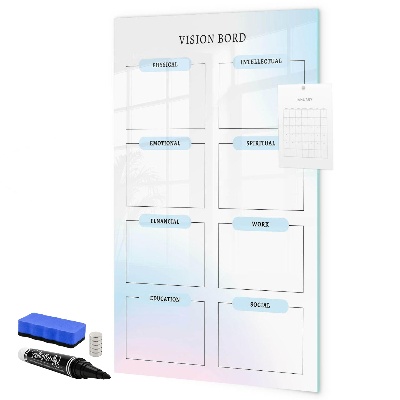 Tablă magnetică de scris Tablă de viziune pentru obiective personale