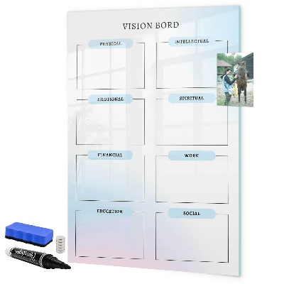 Tablă magnetică de scris Tablă de viziune pentru obiective personale