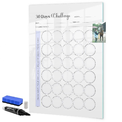 Tablă cu marker Provocare de fotografie de 30 de zile