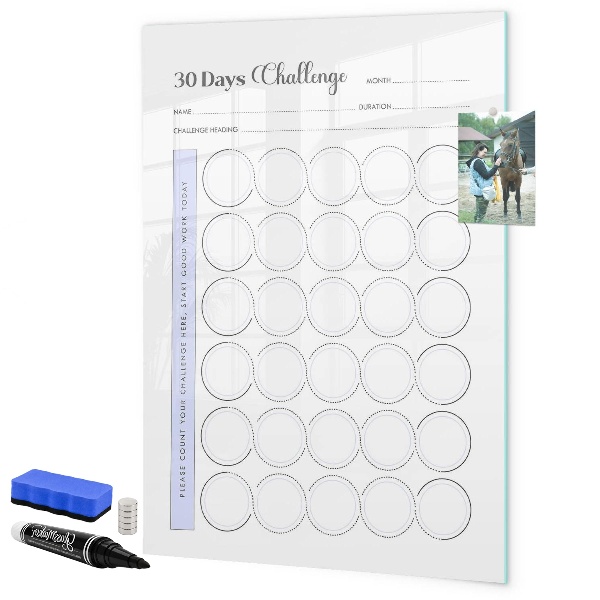 Tablă cu marker Provocare de fotografie de 30 de zile