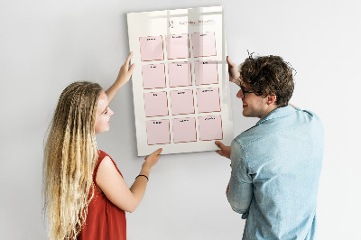 Tablă magnetică de scris Calendar de ziua de naștere cu spațiu pentru fotografii