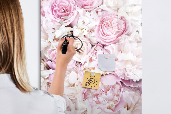 Tablă magnetică de scris Tablă florală pentru notițe și fotografii