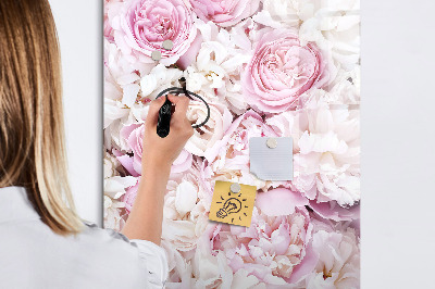 Tablă magnetică de scris Tablă florală pentru notițe și fotografii