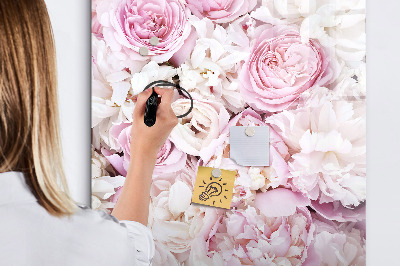 Tablă magnetică de scris Tablă florală pentru notițe și fotografii