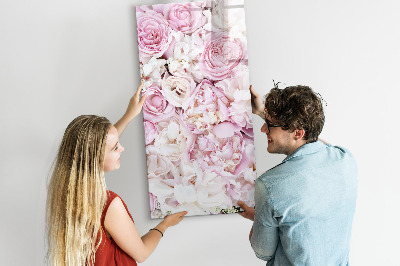 Tablă magnetică de scris Tablă florală pentru notițe și fotografii