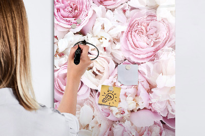 Tablă magnetică de scris Tablă florală pentru notițe și fotografii