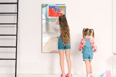 Tablă cu marker Tablă foto modernă în culori pastelate