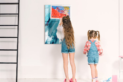 Tablă cu marker O tablă colorată pentru fotografii și notițe