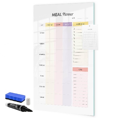 Tablă cu marker Planificator de mese pentru fiecare săptămână