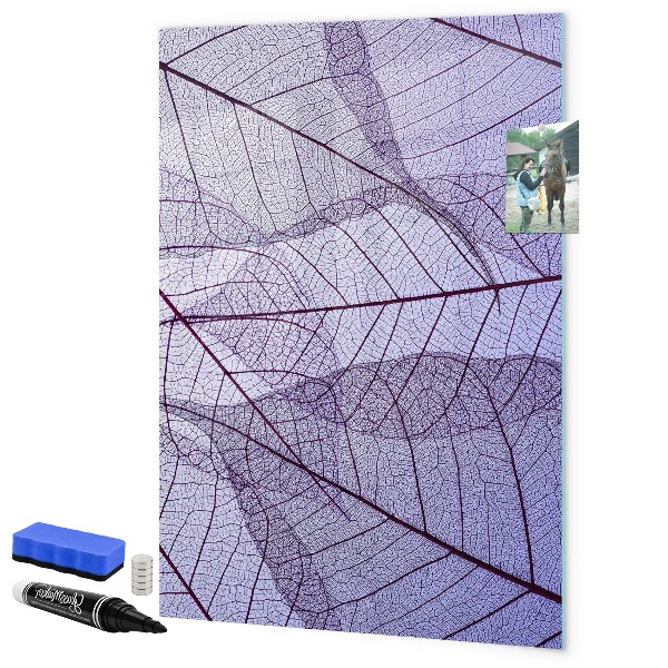 Tablă magnetică de scris Tablă magnetică cu model de frunze