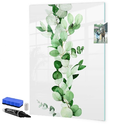 Tablă cu marker Motiv verde cu spațiu pentru fotografii