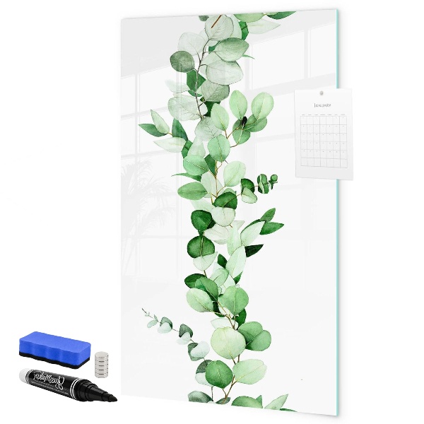 Tablă cu marker Motiv verde cu spațiu pentru fotografii