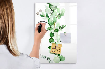 Tablă cu marker Motiv verde cu spațiu pentru fotografii