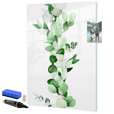Tablă cu marker Motiv verde cu spațiu pentru fotografii