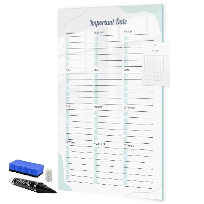 Tablă magnetică de scris Planificator pentru date și fotografii importante