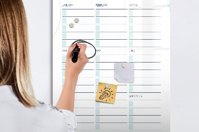 Tablă magnetică de scris Planificator pentru date și fotografii importante
