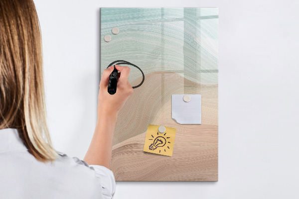 Tablă cu marker O tablă colorată pentru notițe și fotografii