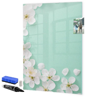 Tablă magnetică de scris Tablă creativă cu motiv floral
