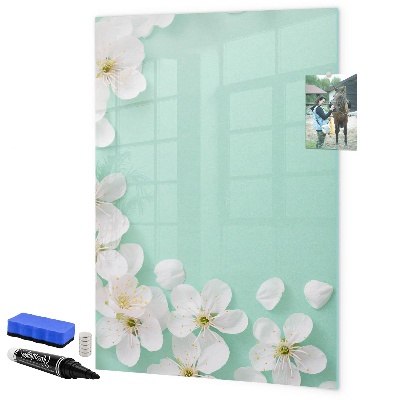 Tablă magnetică de scris Tablă creativă cu motiv floral