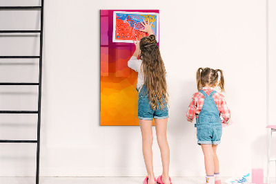 Tablă cu marker O tablă colorată pentru notițe și fotografii