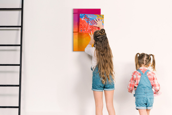 Tablă cu marker O tablă colorată pentru notițe și fotografii