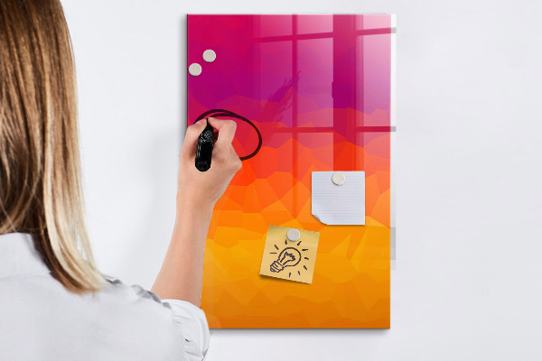Tablă cu marker O tablă colorată pentru notițe și fotografii