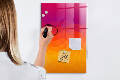 Tablă cu marker O tablă colorată pentru notițe și fotografii