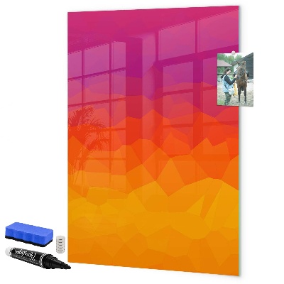 Tablă cu marker O tablă colorată pentru notițe și fotografii