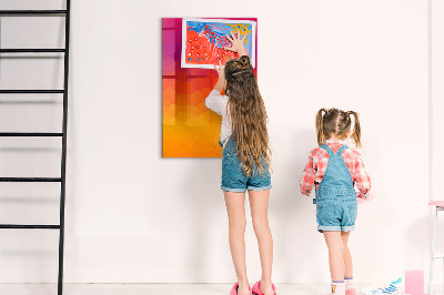 Tablă cu marker O tablă colorată pentru notițe și fotografii