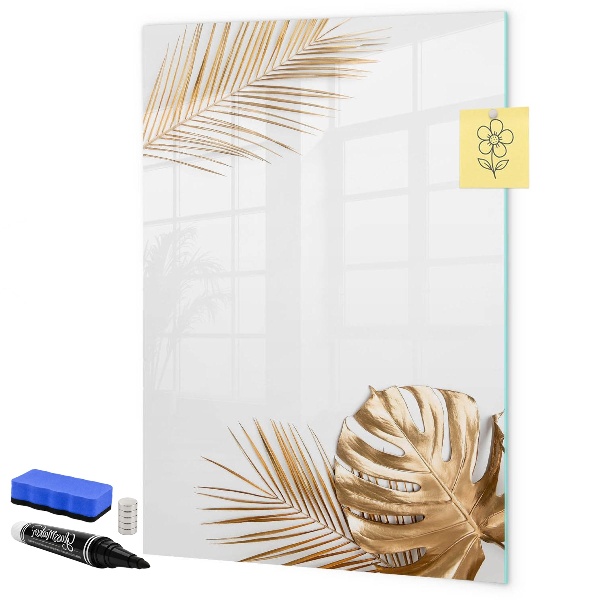Tablă magnetică de scris Tablă foto elegantă cu plante