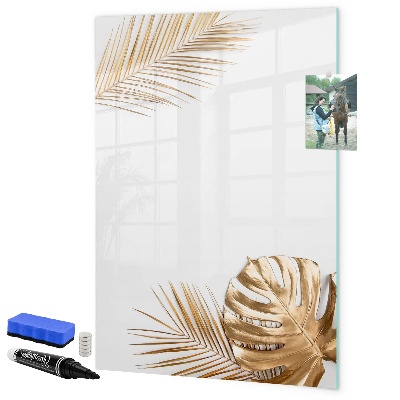 Tablă magnetică de scris Tablă foto elegantă cu plante