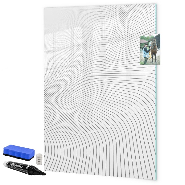 Tablă cu marker O oglindă cu loc pentru fotografii