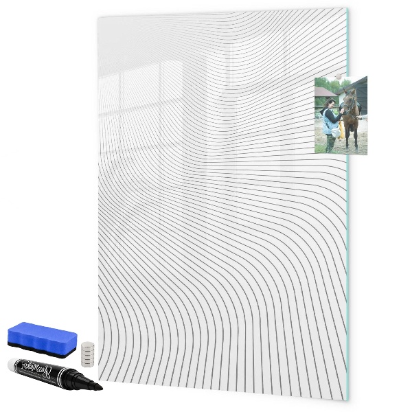 Tablă cu marker O oglindă cu loc pentru fotografii