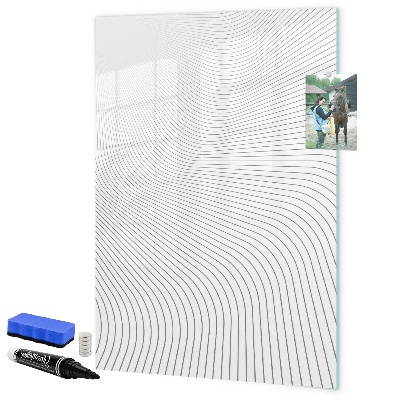 Tablă cu marker O oglindă cu loc pentru fotografii
