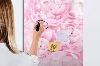 Tablă magnetică de scris Motiv floral cu spațiu pentru fotografii