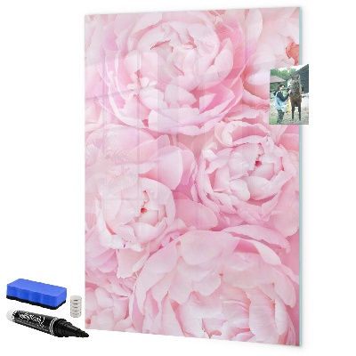 Tablă magnetică de scris Motiv floral cu spațiu pentru fotografii