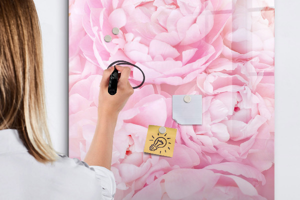 Tablă magnetică de scris Motiv floral cu spațiu pentru fotografii