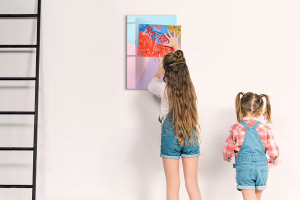 Tablă cu marker O tablă colorată pentru notițe și fotografii