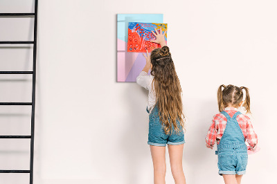 Tablă cu marker O tablă colorată pentru notițe și fotografii