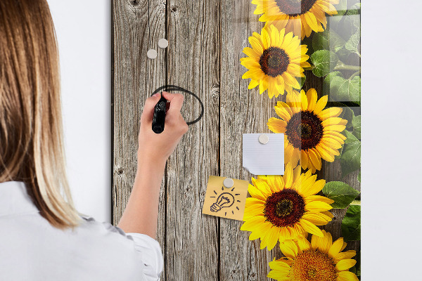 Tablă cu marker Planșă creativă cu flori și fotografii