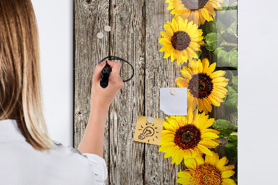 Tablă cu marker Planșă creativă cu flori și fotografii