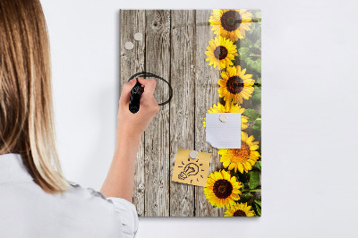 Tablă cu marker Planșă creativă cu flori și fotografii