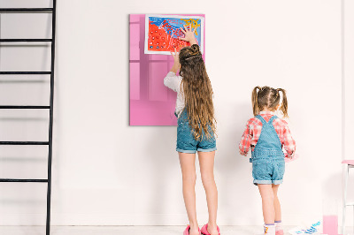 Tablă magnetică de scris Tablă roz pentru notițe și fotografii