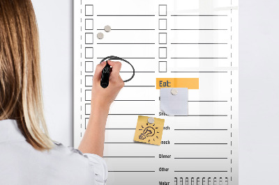 Tablă cu marker Planificarea sarcinilor și achizițiilor cu stil